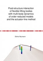 Fluid-structure interaction of flexible lifting bodies with multi-body dynamics of order-reduced models and the actuator-line method