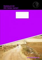 Notizbuch A4 200 Seiten kariert (Softcover Lila)