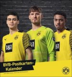 BVB Postkartenkalender 2023. Kleiner Kalender für große Fans: Die Stars von Borussia Dortmund in einem Tischkalender zum Aufstellen. Jeden Monat eine