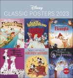 Disney Classic Filmplakate Postkartenkalender 2023. Kleiner Kalender mit Abbildungen der berühmten Filmposter als Postkarten zum Sammeln und Verschick
