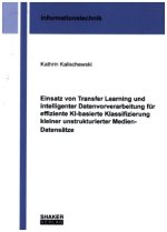 Einsatz von Transfer Learning und intelligenter Datenvorverarbeitung für effiziente KI-basierte Klassifizierung kleiner unstrukturierter Medien-Datens