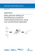 Deep genome editing of Pseudomonas putida for rhamnolipid production using non-conventional substrates