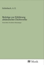 Beiträge zur Erklärung altdeutscher Dichtwerke