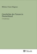 Geschichte des Tanzes in Deutschland