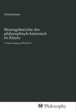 Sitzungsberichte der philosophisch-historischen Klasse