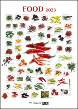 FOOD 2023 - Lebensmittel-Warenkunde - Küchen-Kalender von DUMONT- Poster-Format 49,5 x 68,5 cm