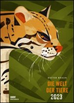 Dieter Braun: Die Welt der Tiere 2023 - Wandkalender - Poster-Format