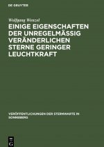 Einige Eigenschaften der unregelmassig veranderlichen Sterne geringer Leuchtkraft
