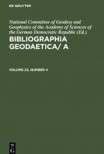 Bibliographia Geodaetica/ A