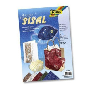 Folia Sisalovďż˝ papďż˝r se tďż˝pytkami 23 x 33 cm