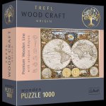 Dřevěné puzzle Antická mapa světa 1000 dílků