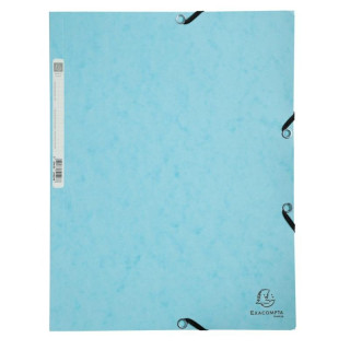 Exacompta Pastel Preďż˝pďż˝n Spisovďż˝ desky s gumiďż˝kou A4 - modrďż˝