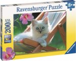 Ravensburger Puzzle - Kotě na lehátku 200 dílků