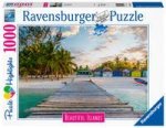 Ravensburger Puzzle Nádherné ostrovy - Maledivy 1000 dílků