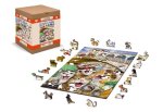 Wooden City Puzzle Kočky v Benátkách 150 dílků, dřevěné