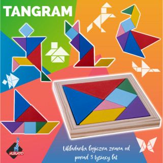 Układanka drewniana tangram