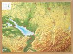 Relief Allgäu Bodensee 1:200.000 mit Naturholzrahmen