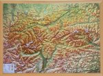 Relief Tirol 1:325.000 mit Naturholzrahmen