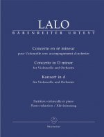 EDOUARD LALO : CELLO CONCERTO IN D MINOR - CONCERTO EN RE MINEUR -VIOLONCELLE ET PIANO