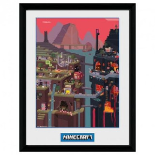 Minecraft Zarámovaný plakát - Svět
