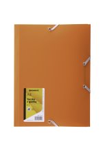 Teczka z gumką A4 PP-101 Penmate pomarańczowa