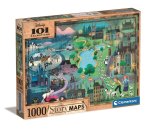 Puzzle 1000 Story maps 101 Dalmatyńczyków 39665