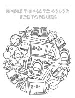 Simple Things To Color For Toddlers