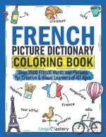 French Picture Dictionary Coloring Book