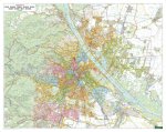 Wien, Stadtplan 1:20.000, Poster, Plano in Rolle, freytag & berndt