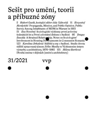 Seďż˝it pro umďż˝nďż˝, teorii a pďż˝ďż˝buznďż˝ zďż˝ny 31/2021