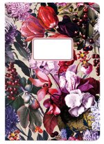 Heft A5 kariert, Blumenbouquet