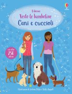Cani e cuccioli. Vesto le bamboline. Con adesivi