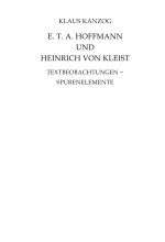 E. T. A. Hoffmann und Heinrich von Kleist