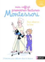 Mon coffret premieres lectures Montessori - Suzi observe la lune - niveau 1