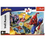 Puzzle Spiderman Na síti 60 dílků