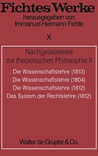 Nachgelassenes zur theoretischen Philosophie II. Tl.2