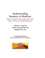 Understanding Statistics in Medicine