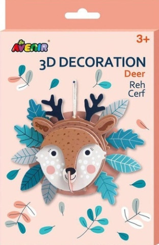 3D dekorace na zeď - Jelen