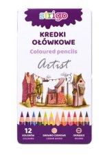 Kredki ołówkowe okrągłe STRIGO z serii ,,Artist