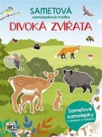 Sametová samolepková knížka Divoká zvířata