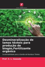 Desmineralizaç?o de lamas t?xteis para produç?o de biogás,Fertilizante orgânico
