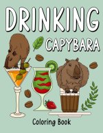 Drinking Capybara Coloring Book