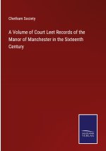 Volume of Court Leet Records of the Manor of Manchester in the Sixteenth Century