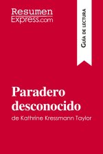 Paradero desconocido de Kathrine Kressmann Taylor (Guia de Lectura)