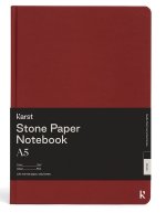 Carnet rigide A5 bordeaux uni