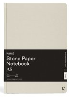 Carnet rigide A5 beige ligné