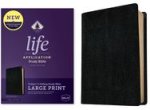 NKJV Life Application Study Bible, Third Edition, Large Print (Red Letter, Bonded Leather, Black)