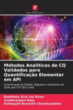 Métodos Analíticos de CQ Validados para Quantificaç?o Elementar em API