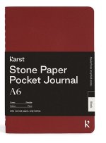 Cahier A6 poche bordeaux uni