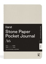 Cahier A6 poche beige uni